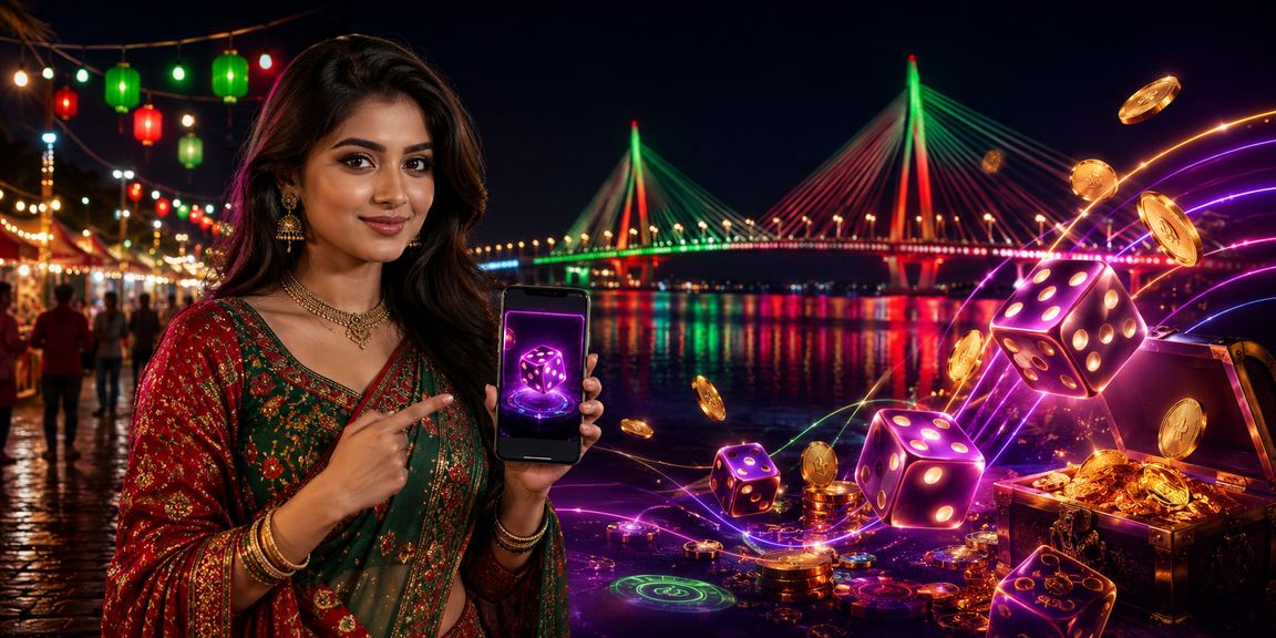 বরিশালে মোবাইলে গেম খেলছেন একজন ব্যবহারকারী লাল-সবুজ পরিবেশে
