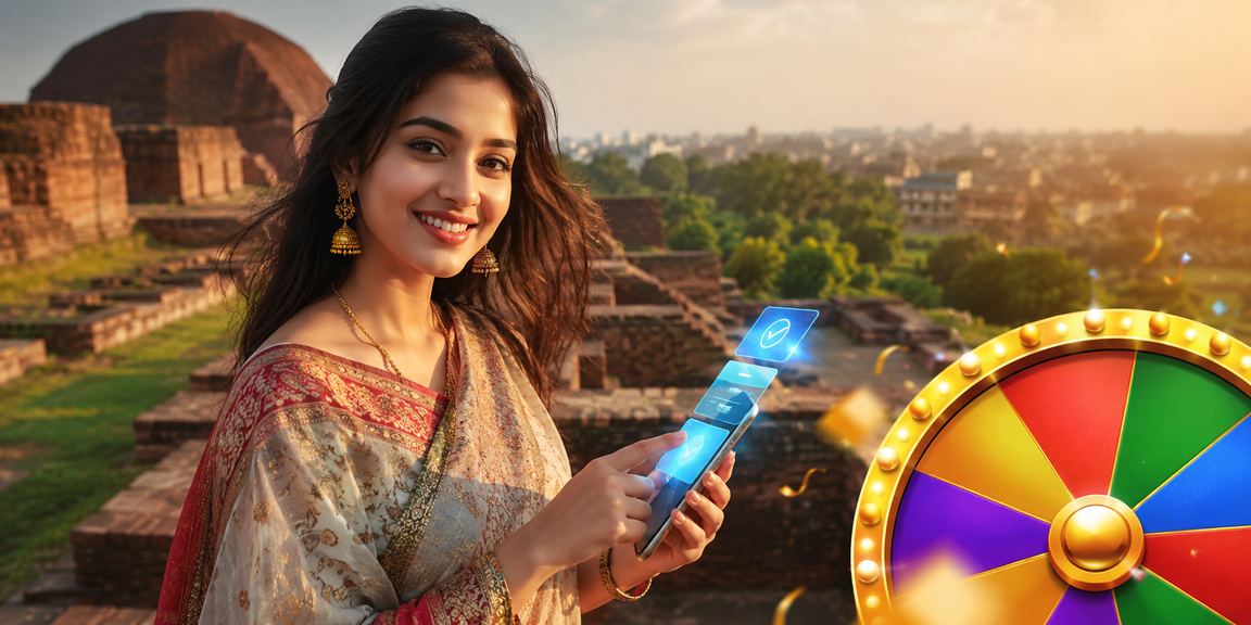 A Bangladeshi model playing roulette in Bogura