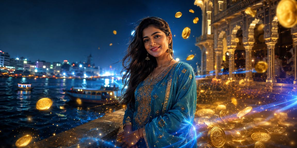 A user in Dhaka playing the lottery, dressed in shalwar kameez