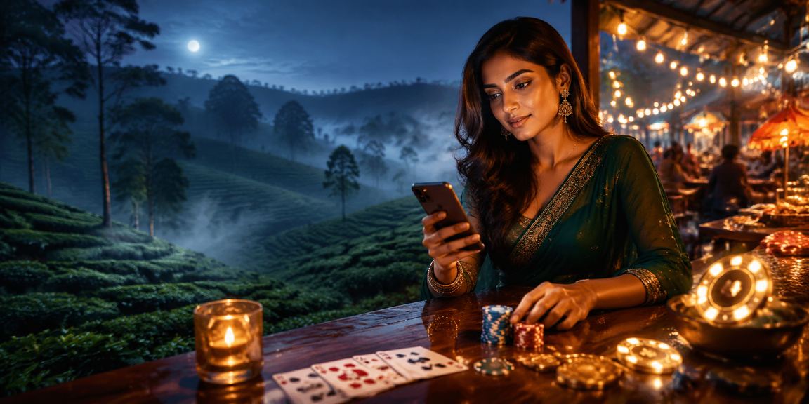 সিলেটের চা বাগানে পোকার গেম খেলছেন একজন ভিআইপি খেলোয়াড়